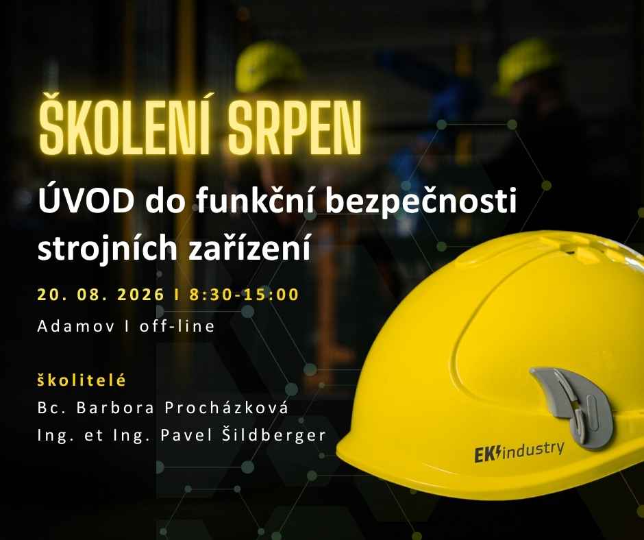 školení Úvod do funkční bezpečnosti strojních zařízení